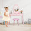 Gbruno Kids Vanity Makeup Table and Chair Set