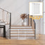 115 Inch 5-Panel Adjustable Fireplace Safety Fence - White