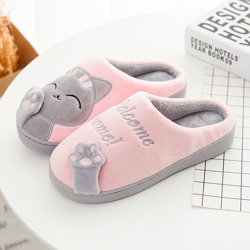 Zapatillas de Casa con Estampado de Gato para Mujeres y Hombres