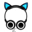 Esonstyle Kids Over-Ear Headphones with LED Cat Ears