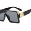 Stylish Black & White Square Sunglasses for Men & Women
