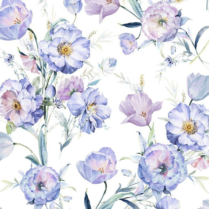 Tissu Digital Cuddle Iris Poppy Lane - 58"/60" par yard