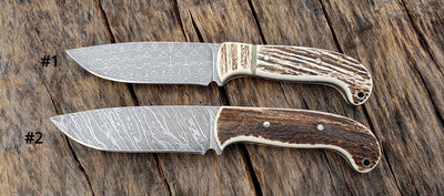 Premium Handmade Damascus Steel Deer Skinning Knife - Korvel