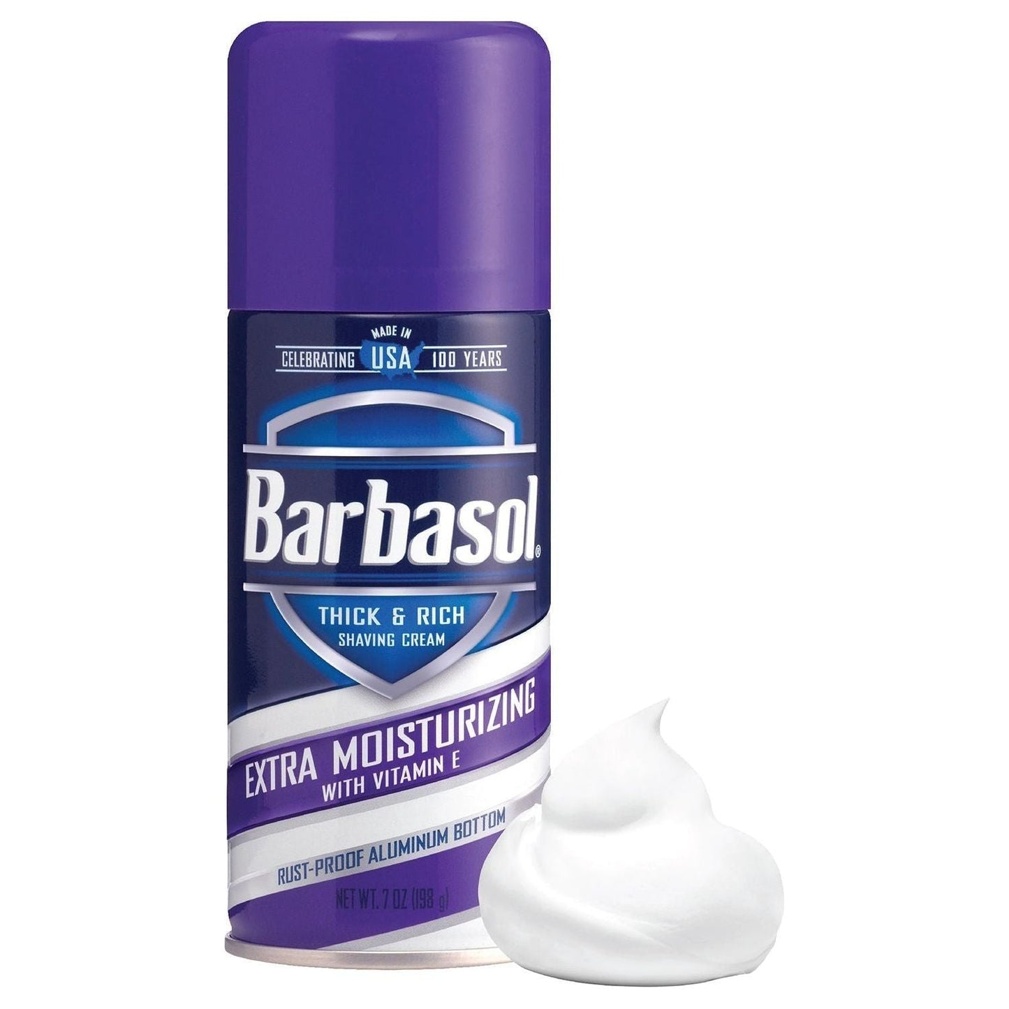 Crema de Afeitar Espesa y Rica Barbasol con Vitamina E - 7 Oz