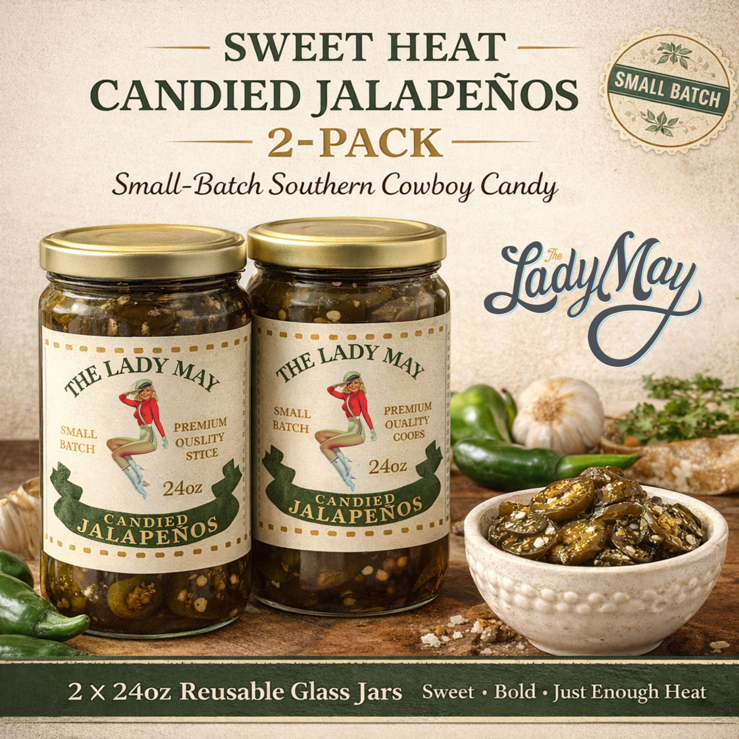 Pimientos Jalapeños Dulces y Picantes 2 Pack – El Dulce de Lady May