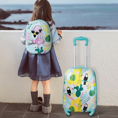 Gbruno 2-Piece Kids' Luggage Set: Backpack & Rolling Suitcase