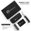 Ultimate Pathfinder Folding Pocket Knife Gift Set for Adventurers (Black & Silver) - Korvel
