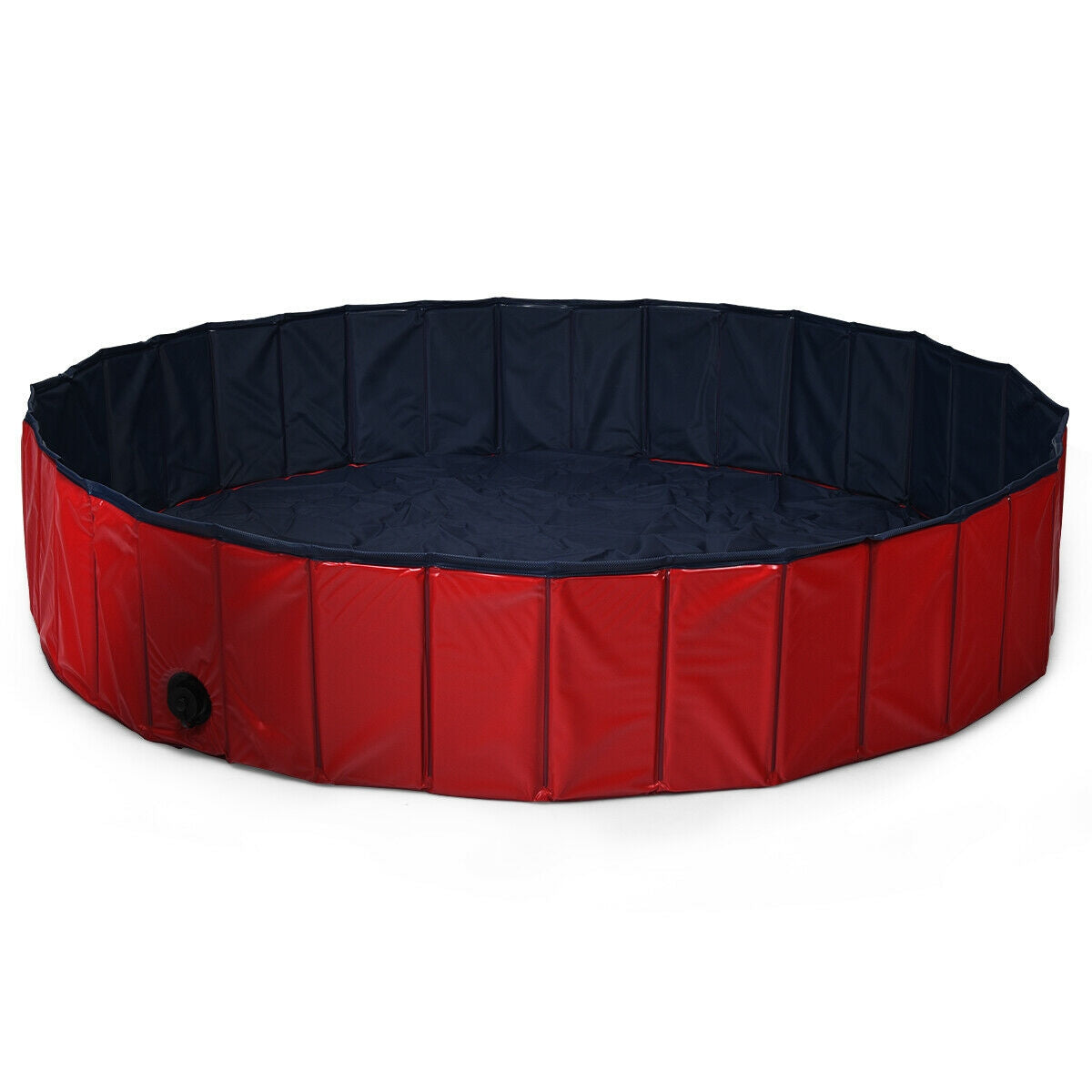 63 Inch Foldable Leakproof Pet Pool for Dogs, Cats, and Kids - Red