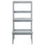 Kids Wooden Kitchen Step Stool with Safety Rail - Gray