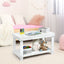 Mesa de Actividades Multifuncional de Madera Sólida para Niños - Blanca