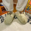 Cozy White Fuzzy Slippers with Antler Design for Women
