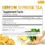 Thé en sachets d'herbes au citron et au gingembre premium