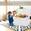 Safety Hinge Wooden Chest Organizer - White