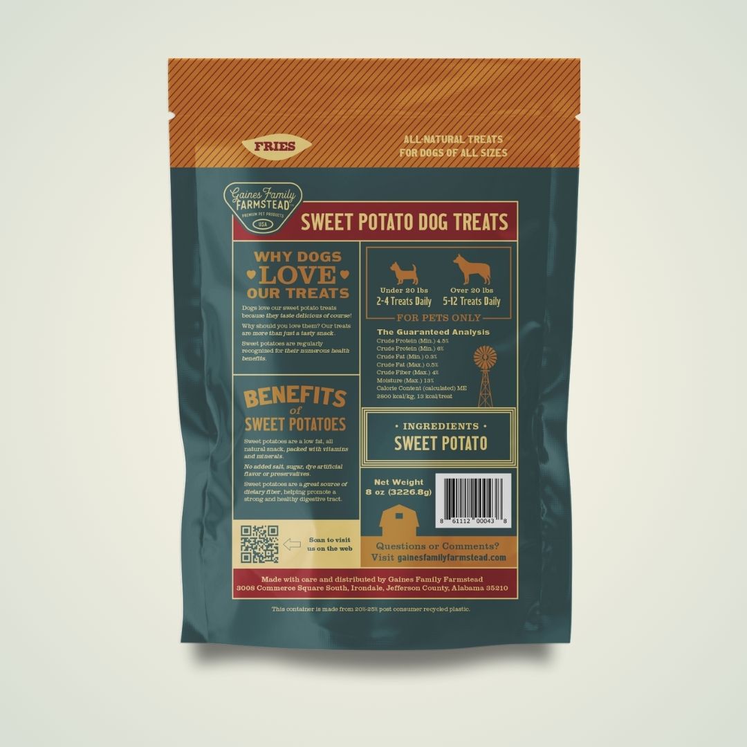 Crunchy Sweet Potato Dog Treats - Korvel