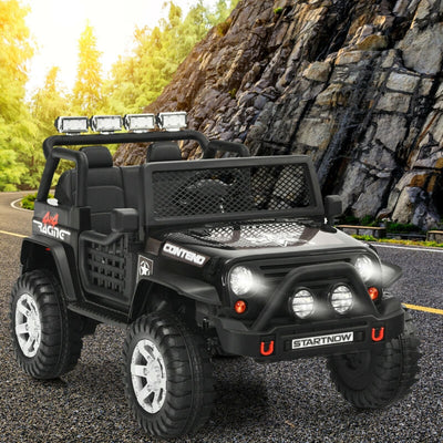 12V Kids Electric Ride On Truck - Black