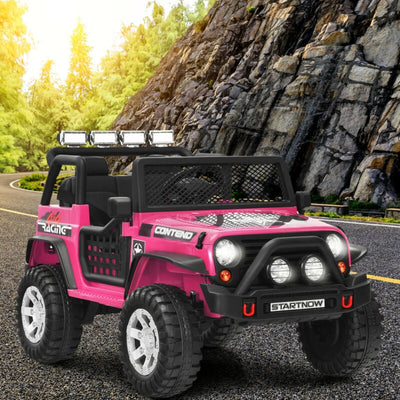 12V Kids Electric Ride On Truck - Pink with Remote Control