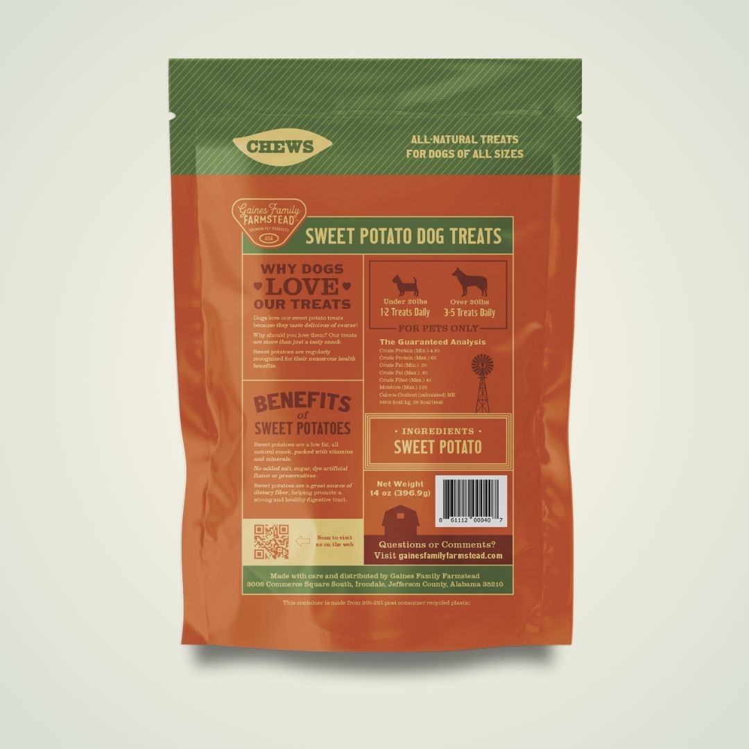 All-Natural Sweet Potato Dog Chews - Healthy Treats - Korvel