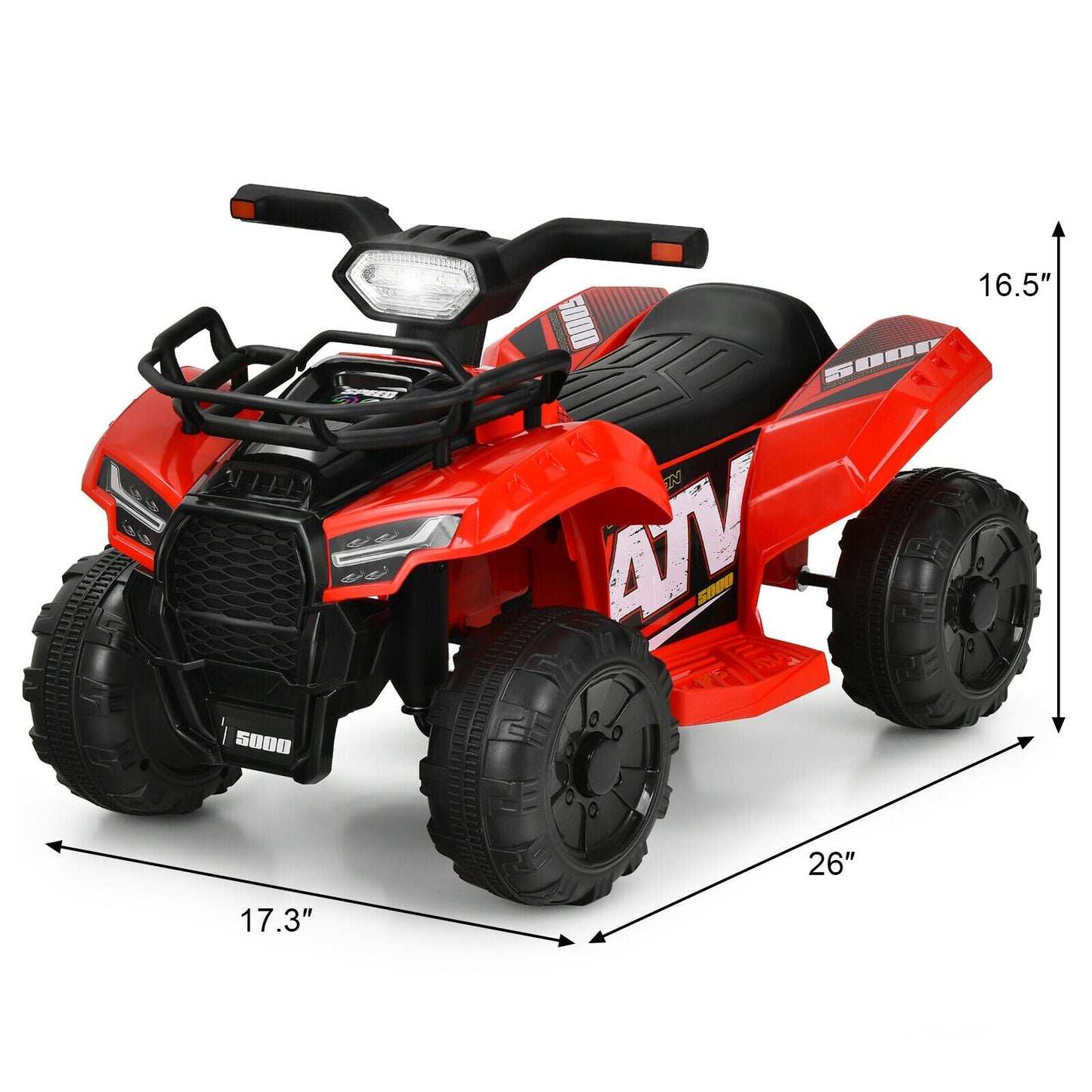 Quad électrique 6V pour enfants - Rouge