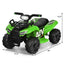 6V Kids ATV Quad Electric Ride On Car with LED Light - Green
