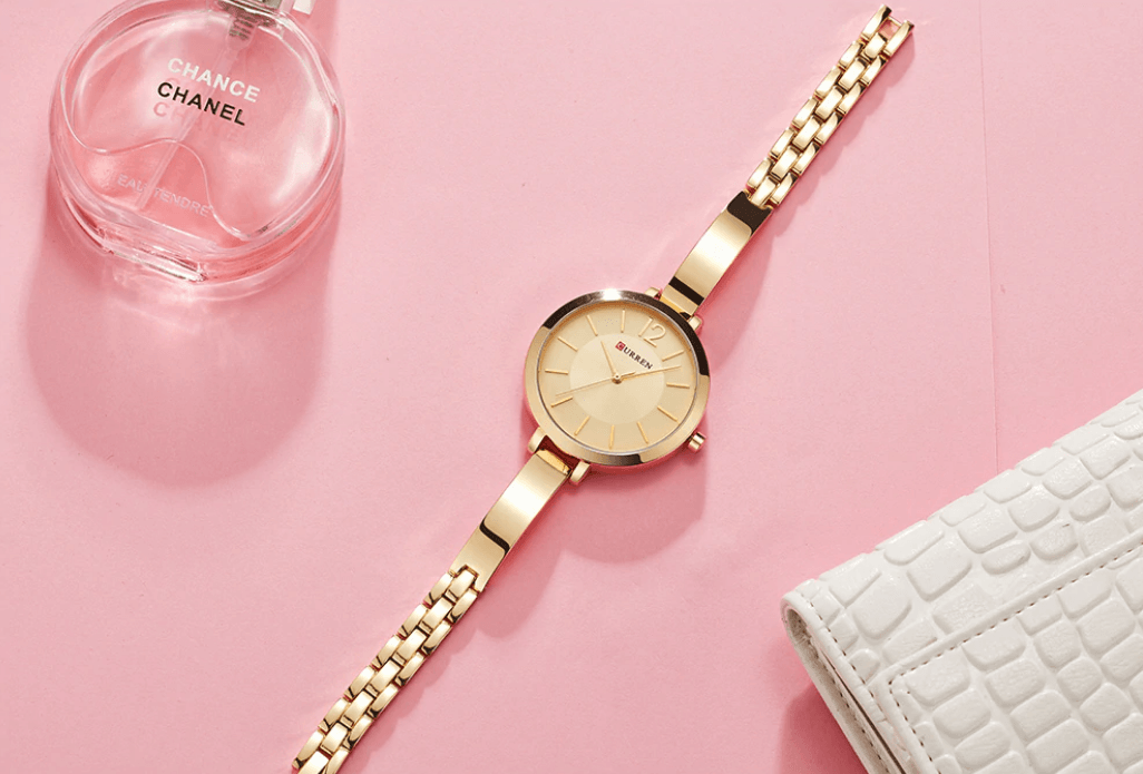 Montre analogique en quartz étanche élégante pour femmes
