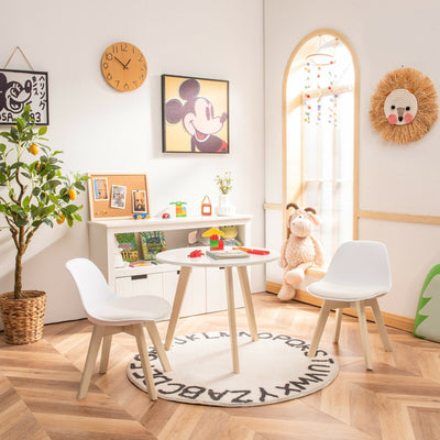 Ensemble de table d'activité moderne pour enfants et 2 chaises