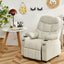 Fauteuil inclinable pour enfants avec porte-gobelet et repose-pieds - Beige