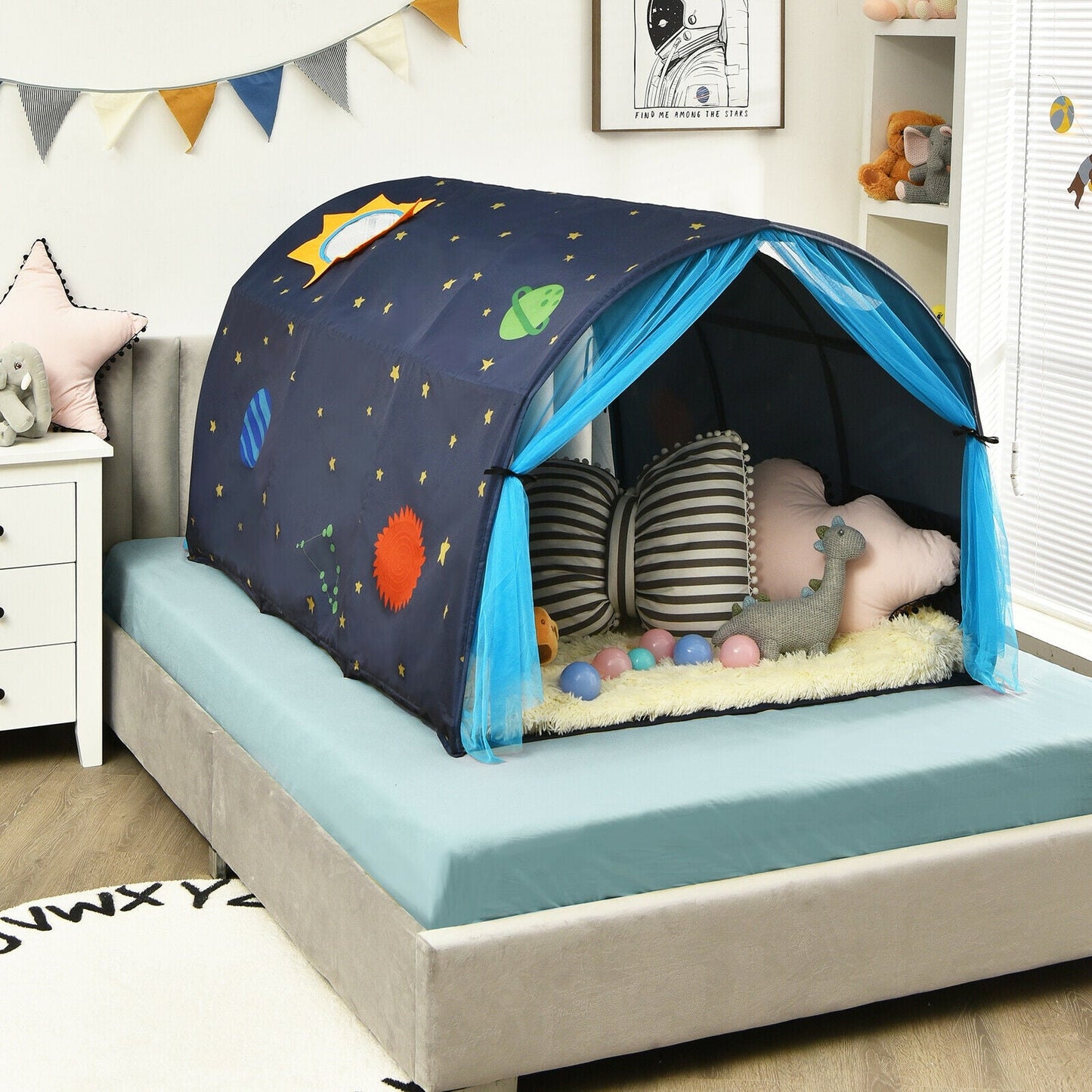 Kids Galaxy Starry Sky Dream Portable Play Tent - Blue