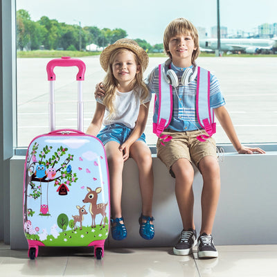 Gbruno 2 Pieces Kids Suitcase and Backpack Set