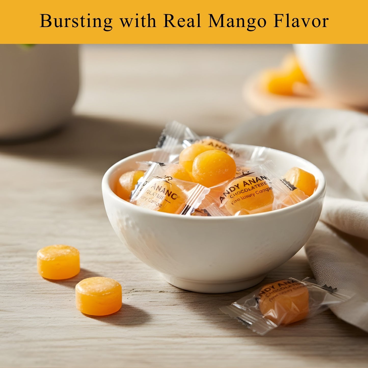 Bonbons à la mangue sans sucre Andy Anand - Délice tropical indulgent