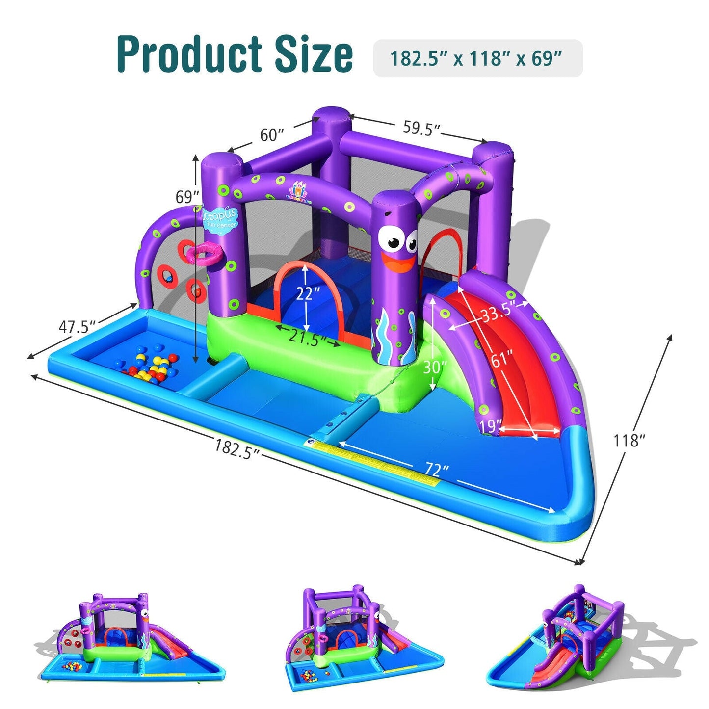 Inflatable Water Slide Castle for Endless Summer Fun
