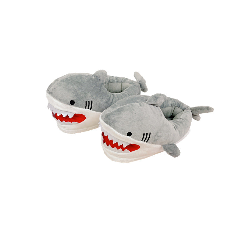 Zapatillas de casa de felpa Warm Shark para mujer