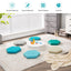 6-Piece Hexagon Toddler Floor Cushions - Blue