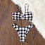 Elegant Black and White Bikini Set for Women
