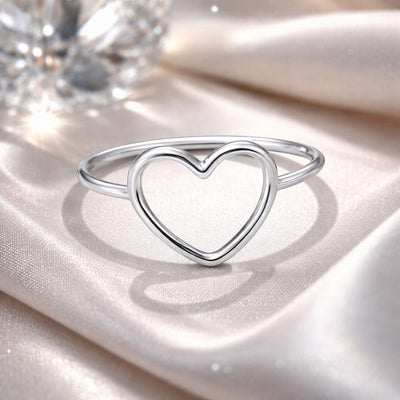 925 Sterling Silver Plated Platinum Engagement Ring Size 6.0
