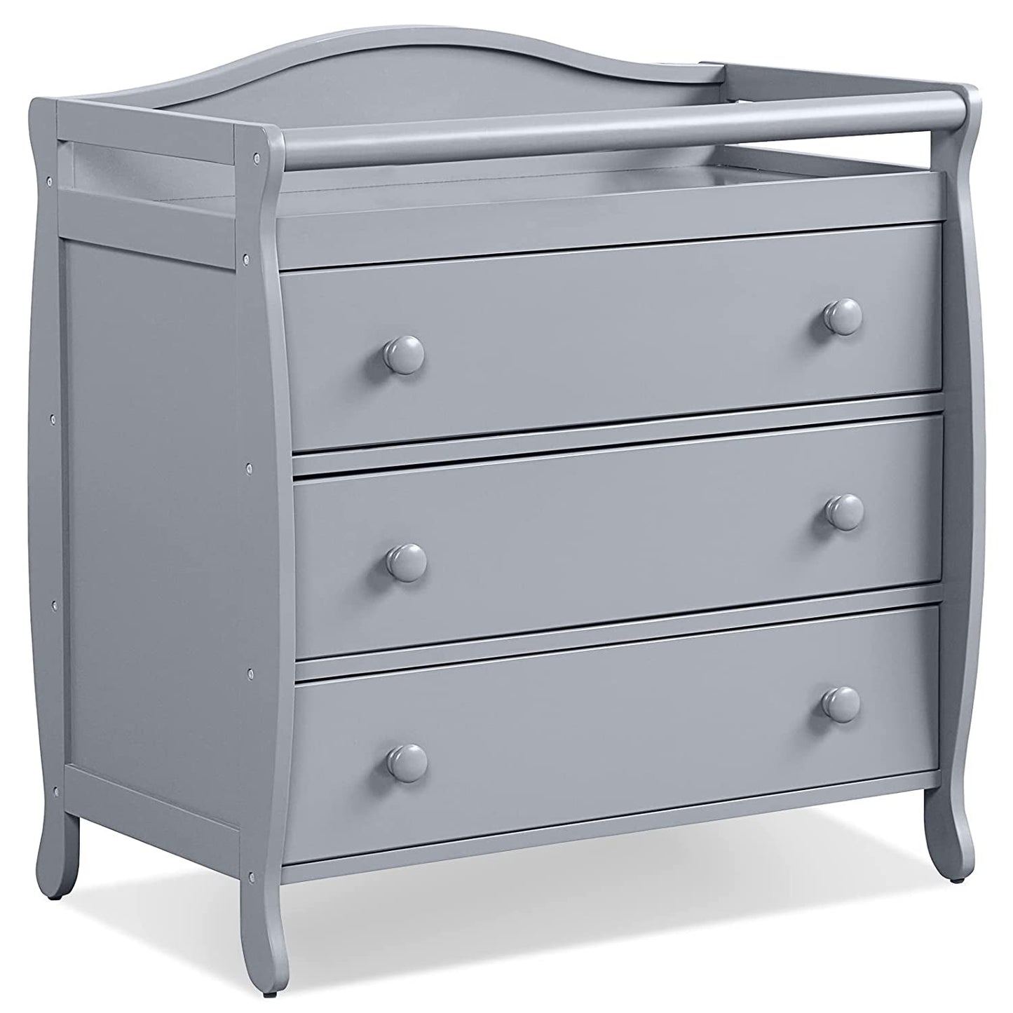 Premium Baby Changing Table with 3 Drawers - Gray