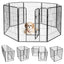 8-Panel Heavy Duty Pet Playpen with Door - 48 Inches