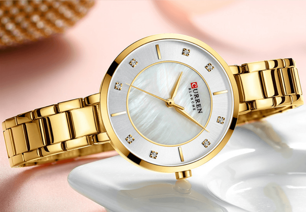 Montre analogique en quartz élégante pour femmes - Décontractée et étanche