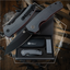 Premium Clip Point Folding Pocket Knife Gift Set for Adventurers (Grey and Red) - Korvel