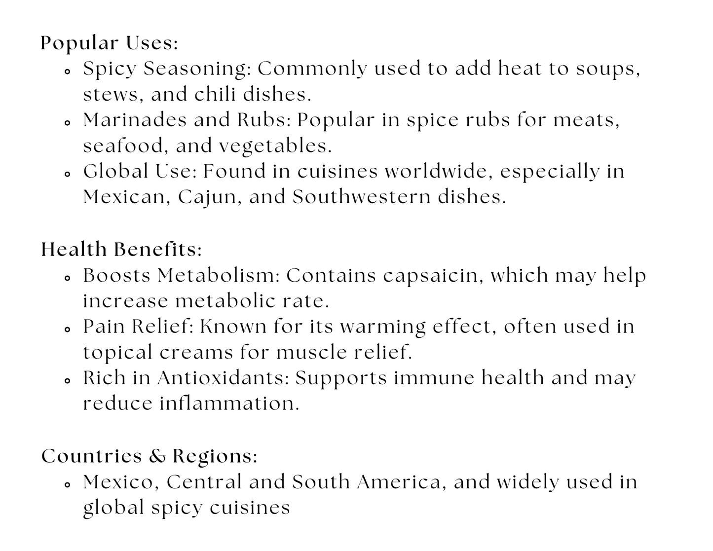 Cayenne Pepper – Hot & Spicy Ground Chili Powder