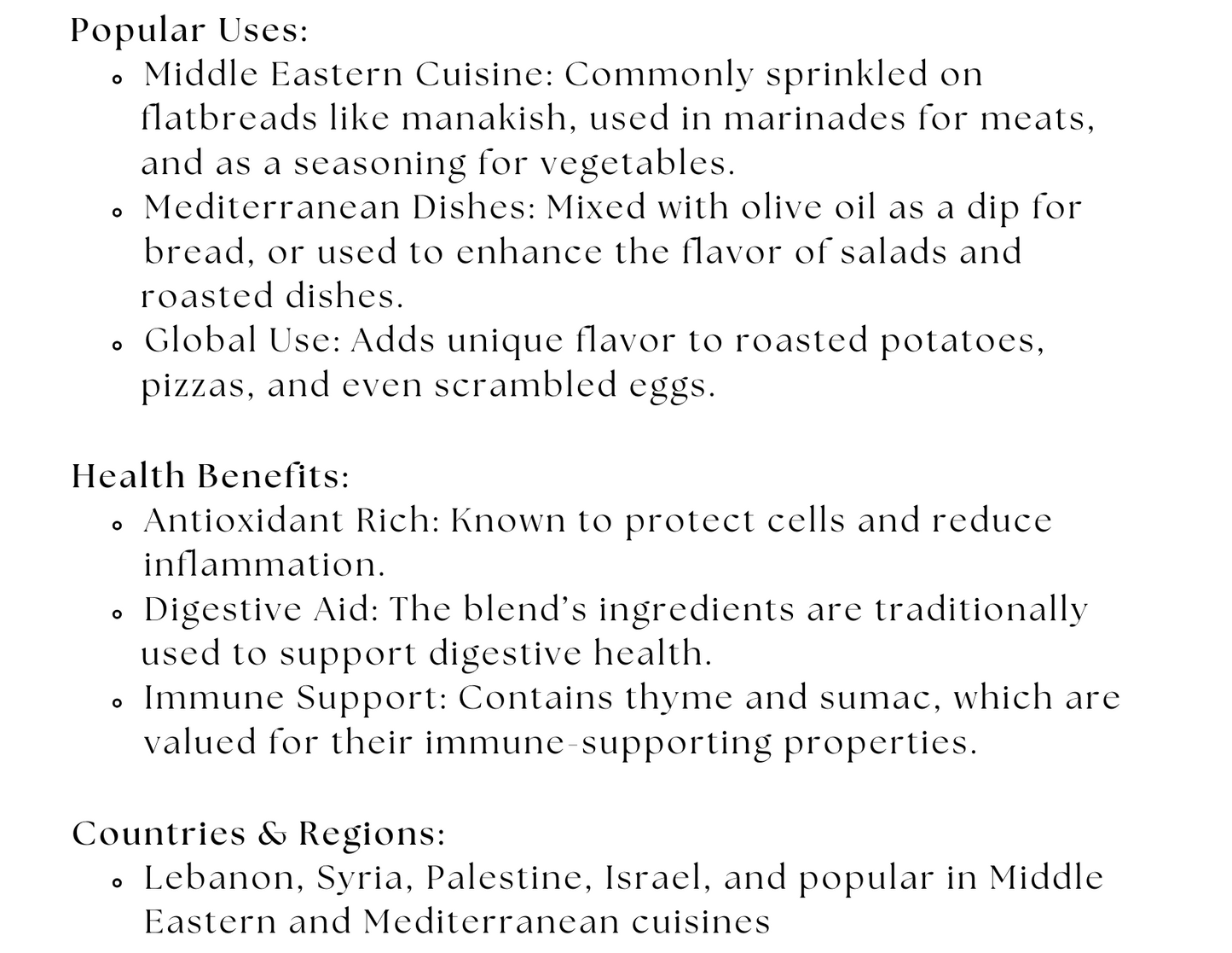 Brown Za’atar – Earthy Mediterranean Spice Blend