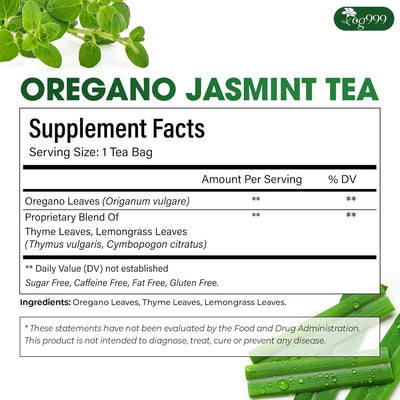 Premium Oregano Herbal Tea with Jasmine-Like Notes