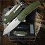 Premium Clip Point Folding Pocket Knife Gift Set for Adventurers (Silver & Green) - Korvel
