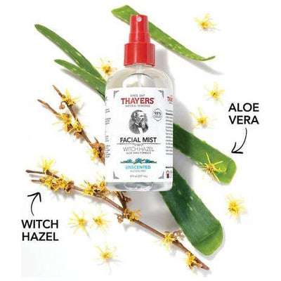 Thayers Unscented Facial Mist with Witch Hazel - 8 oz