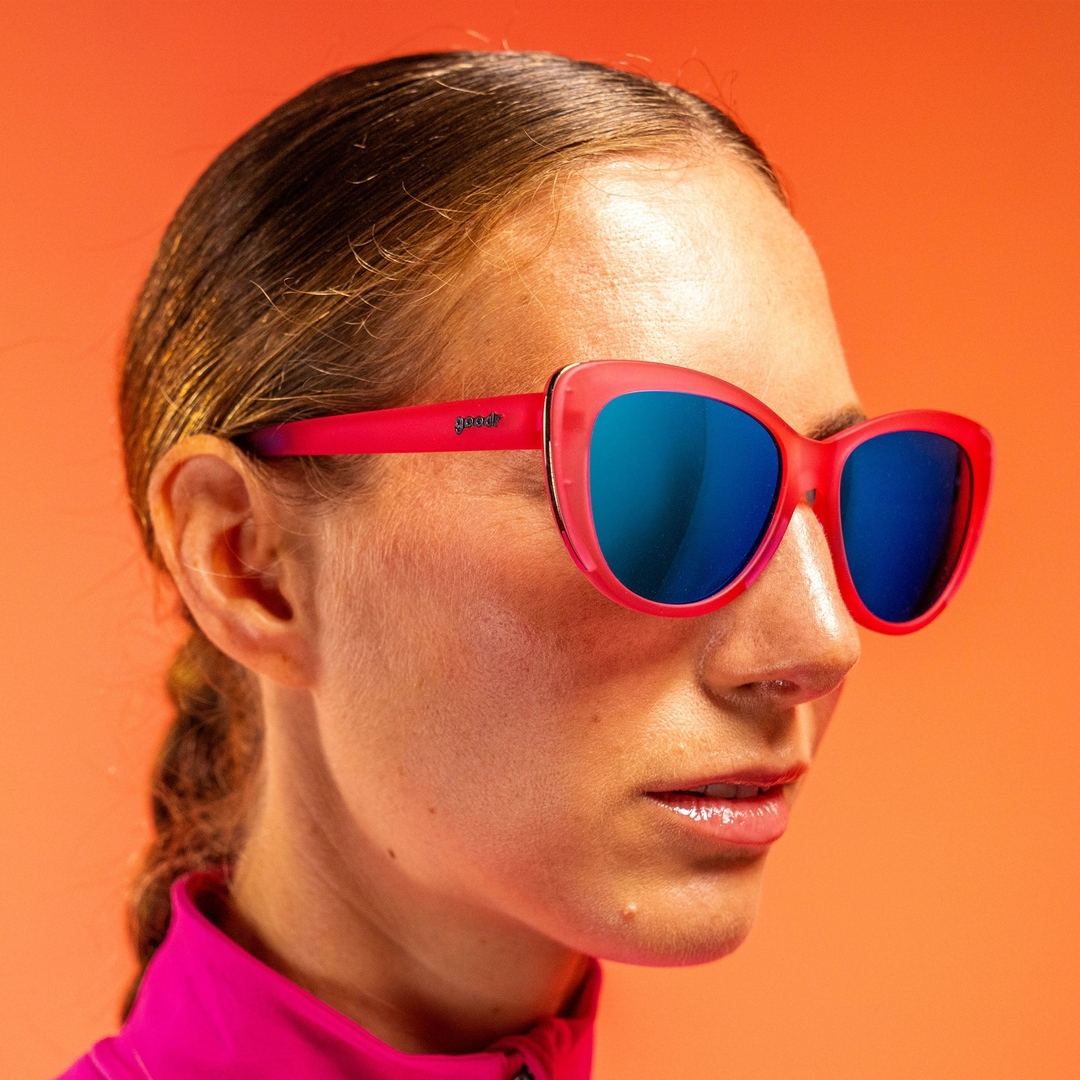 "Flamingo Couture" Glam G Polarized Cat-Eye Sunglasses - Korvel