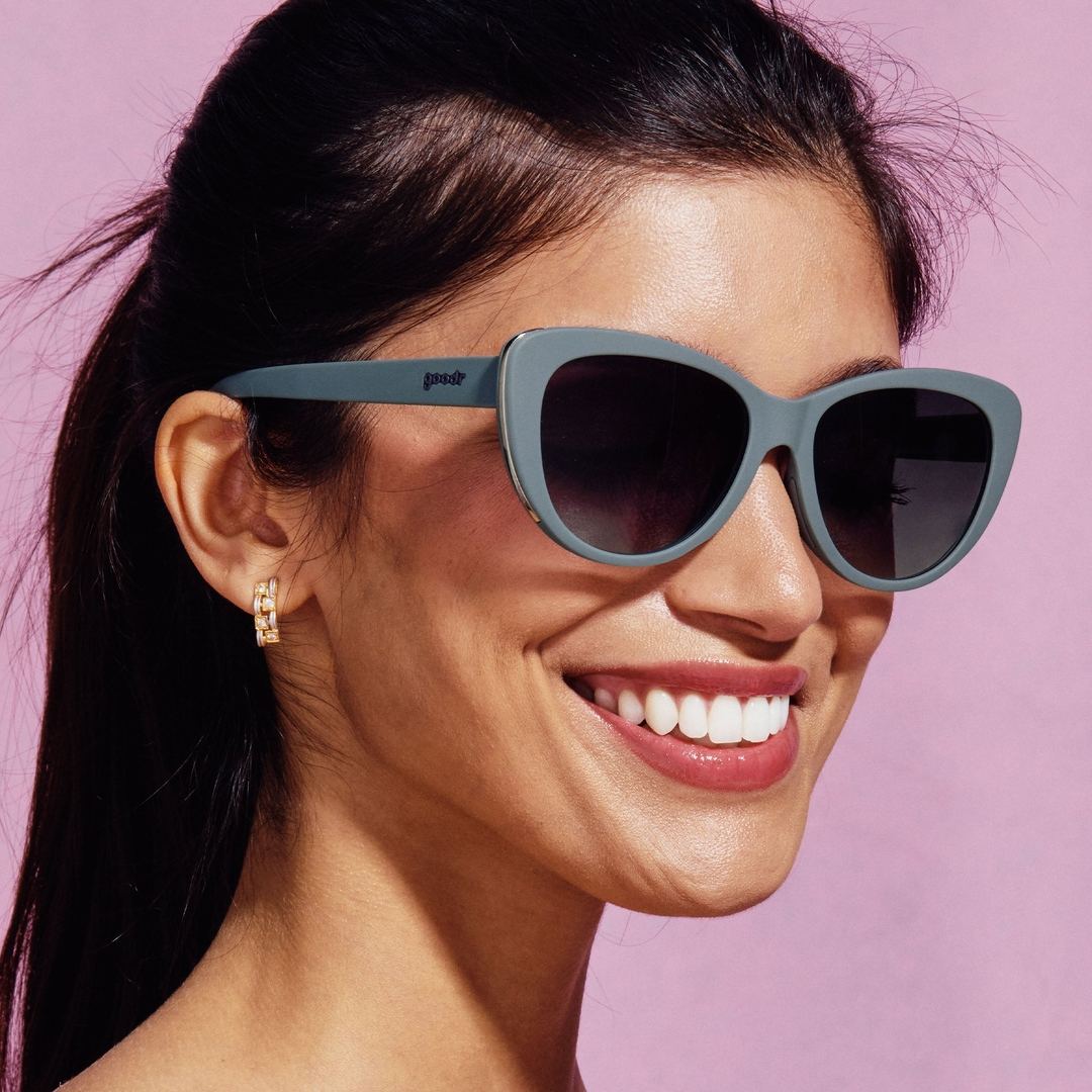 "Diet Black Glam G Polarized Sunglasses - Chic & Stylish" - Korvel