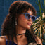Spin Me In Sapphire Glam G Polarized Sunglasses