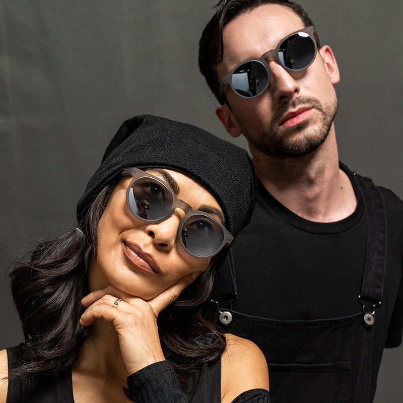 "Out of Black" Circle G Polarized Sunglasses - Korvel