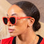 Vibrant Orange Glam G Polarized Sunglasses - Cherry Stem Style - Korvel