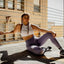 Mesh Seamless Legging with Ribbing Detail
