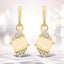 Boucles d'oreilles en opale éthiopienne et diamants blancs de 0,57 carat